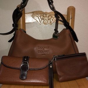 Dooney Purse, wallet, and coin slip